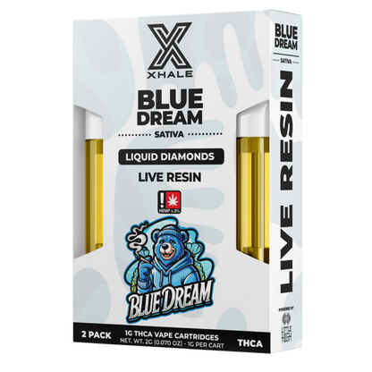 Xhale THC-A Liquid Diamonds Cartridge 2G | 2pk