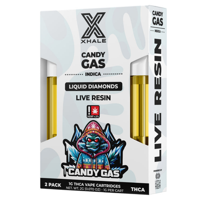 Xhale THC-A Liquid Diamonds Cartridge 2G | 2pk