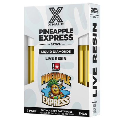 Xhale THC-A Liquid Diamonds Cartridge 2G | 2pk