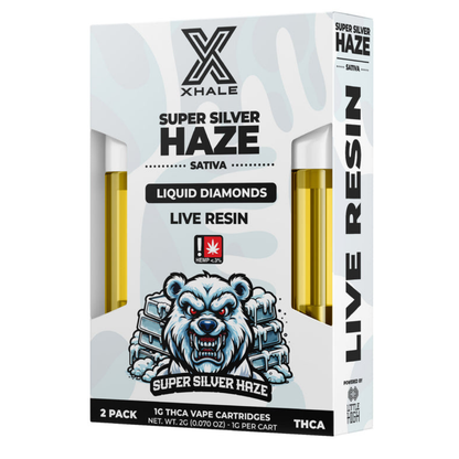 Xhale THC-A Liquid Diamonds Cartridge 2G | 2pk