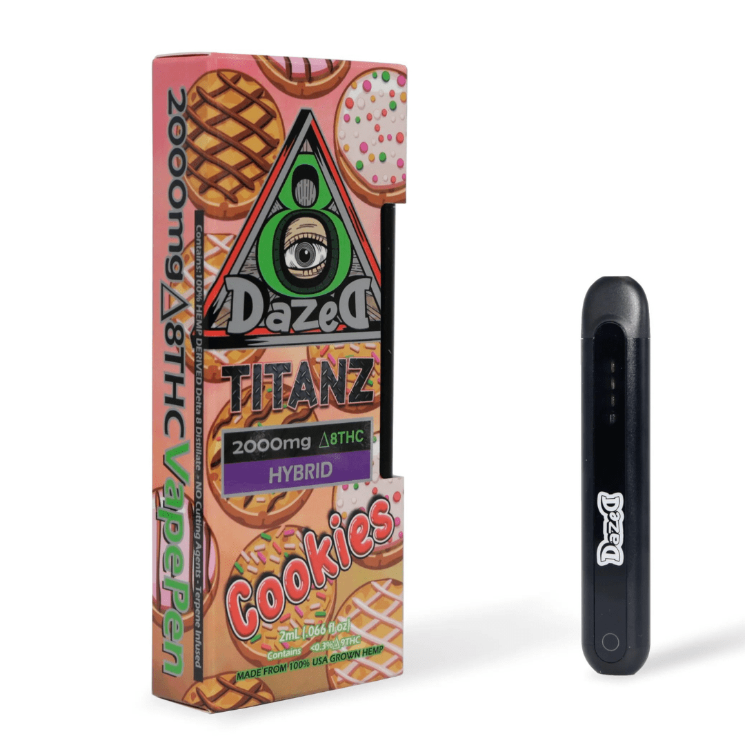 Buy Dazed 8 Titanz Delta 8 Disposable 2g | D8 Gas