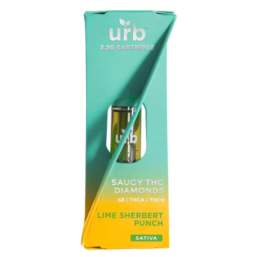 Buy URB Saucy THC Diamonds Cartridge 2.2g | D8 Gas