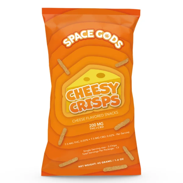 space gods delta 9 space crisps 200mg cheesy crisps