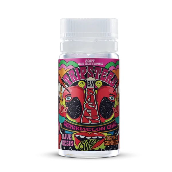 sugar tripsters delta 9 thc 250mg gummies watermelon chili