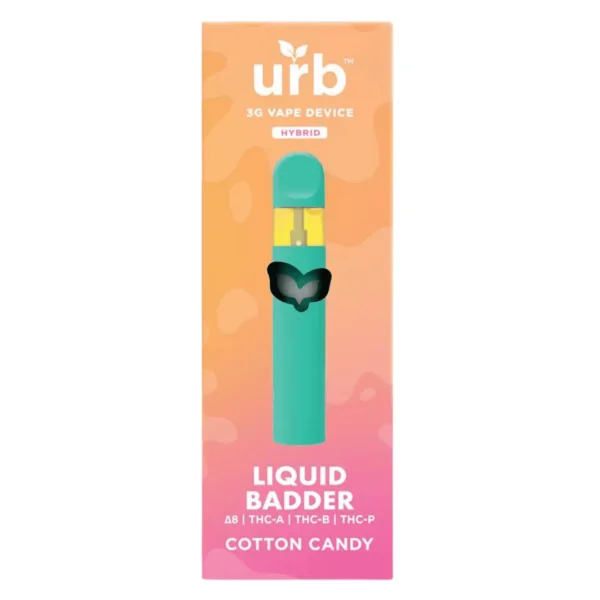 urb liquid badder disposable 3g cotton candy