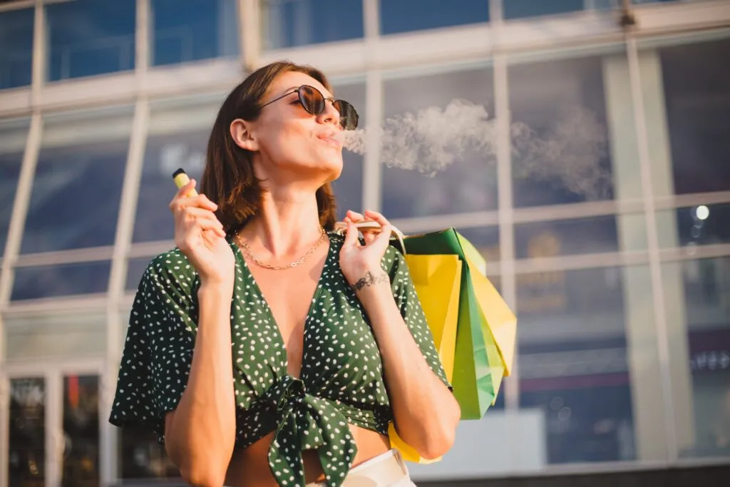 Women Smoking Vape