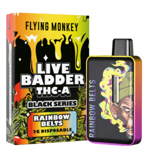 Flying Monkey Live Badder THC-A Black Series Disposable