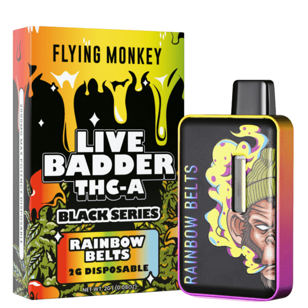 Flying Monkey Live Badder THC-A Black Series Disposable