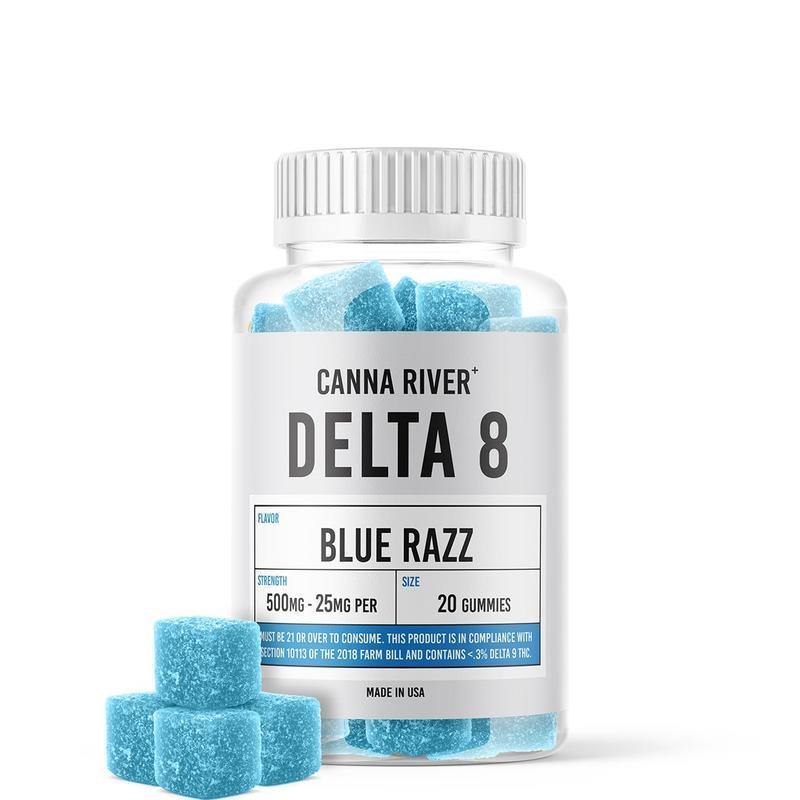 Canna River Delta 8 Gummies Blue Razz