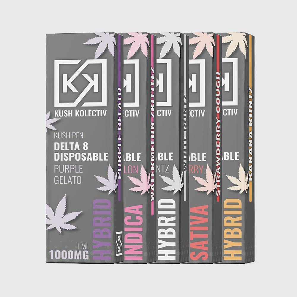 Kush Kolectiv Kik Delta 8 Disposable 1G D8 GAS Best Delta 8 CBD