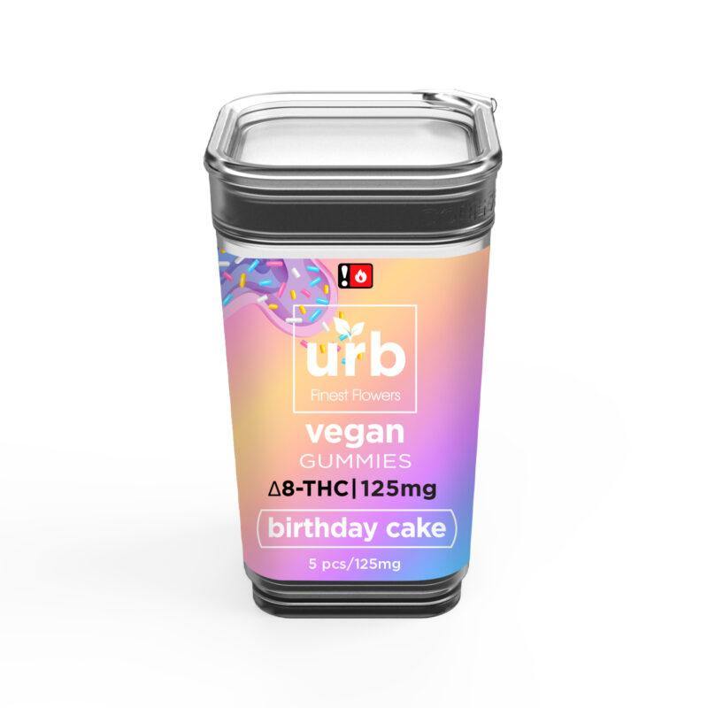 URB Delta 8 Gummies Birthday cake