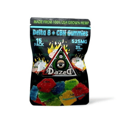 Dazed Delta 8 CBN Gummies 525mg Assorted Flavors
