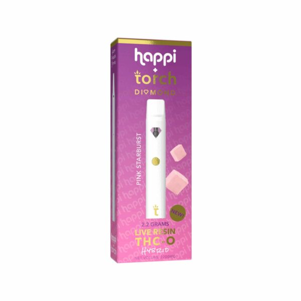 Happi-Torch-Live-Resin-THC-O-Diamond-Disposable-Pink-Starburst