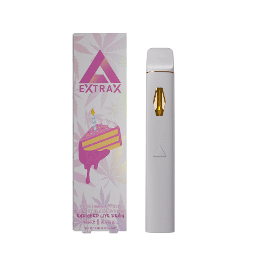delta extrax enriched live resin disposable 3.5g birthday cake