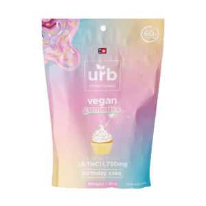 D8 Gas URB Vegan Delta 8 Gummies Birthday Cake 1750 mg