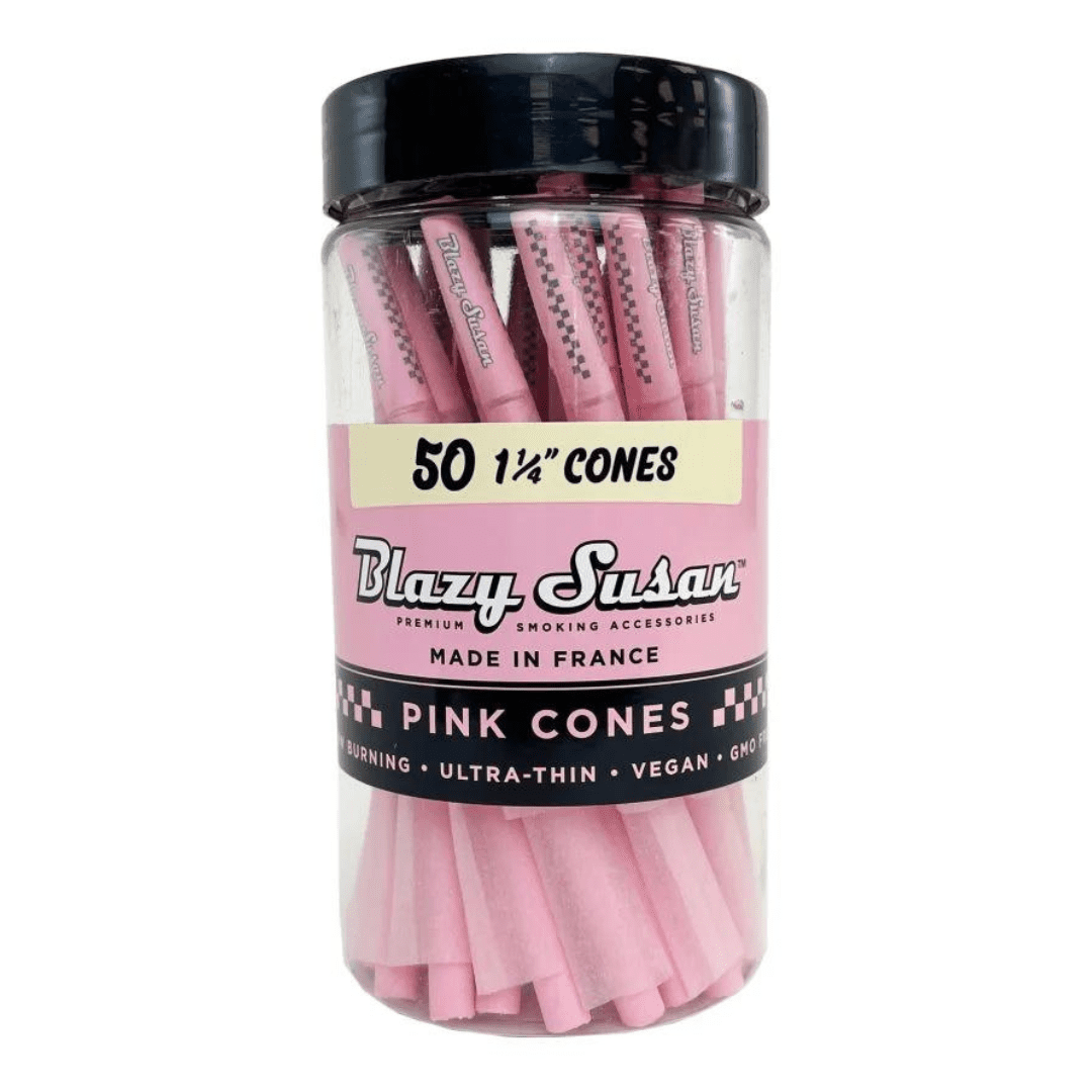 blazy susan pre rolled cones 50ct pink