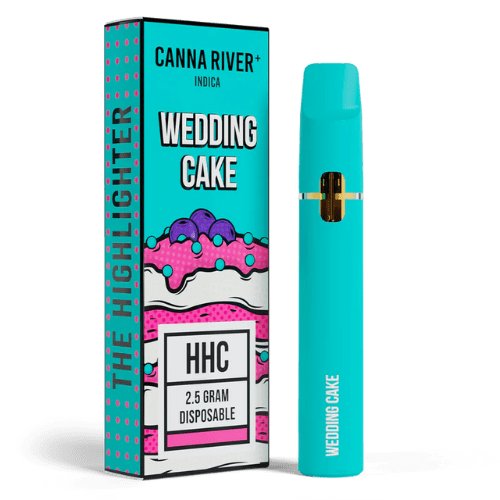 canna river hhc highlighter 2.5g disposable wedding cake