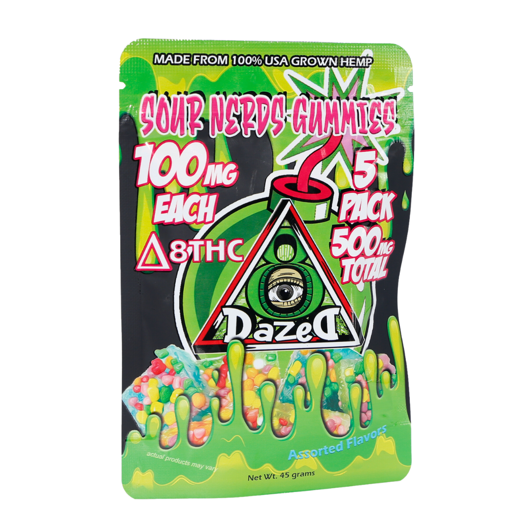 Dazed 8 Delta 8 Sour Nerds Gummies 500gm