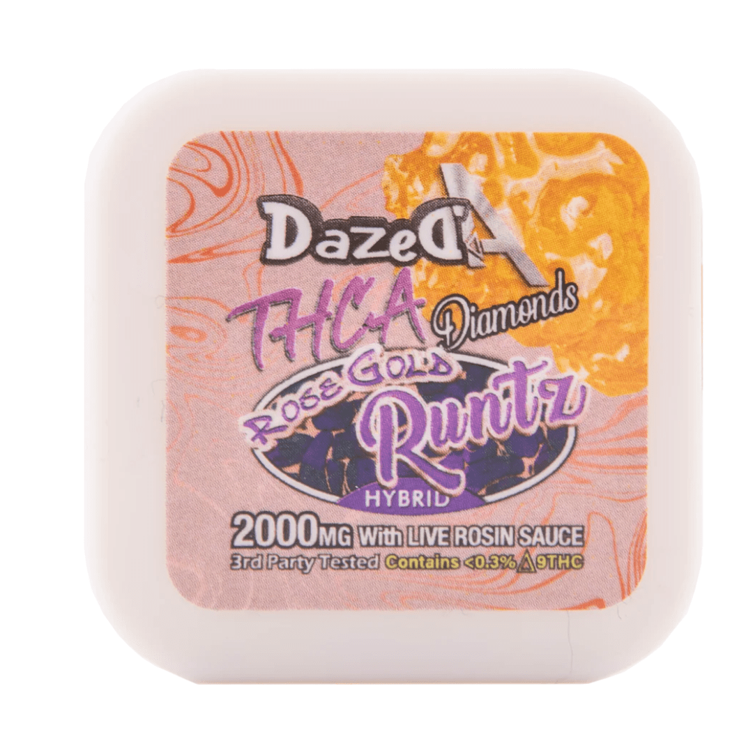 dazed8 thc a diamond dabs 2g rose gold runtz