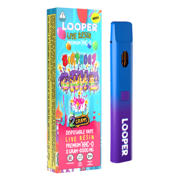 dimo looper hhc o disposable 2g birthday cake