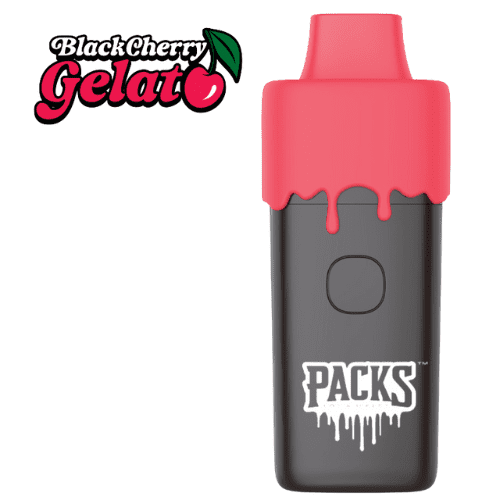 packspod delta 8 live resin disposable 2g black cherry gelato