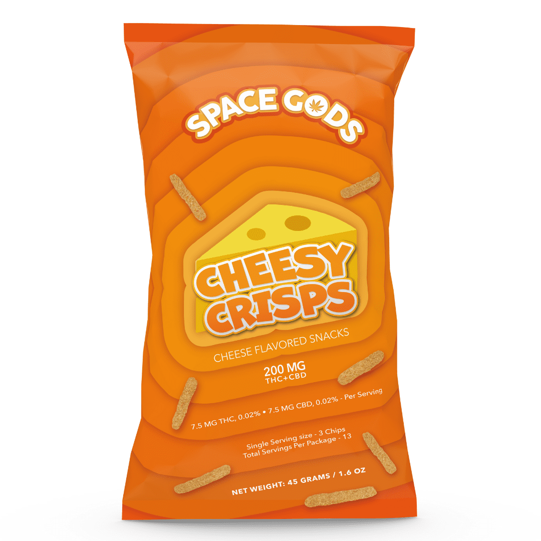 space gods delta 9 space crisps 200mg cheesy crisps