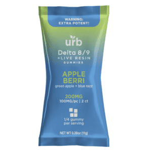 urb d8 d9 gummies 200mg apple berri