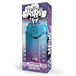 urb koko puffz liquid diamonds disposable 3g purple runtz