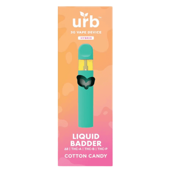 urb liquid badder disposable 3g cotton candy