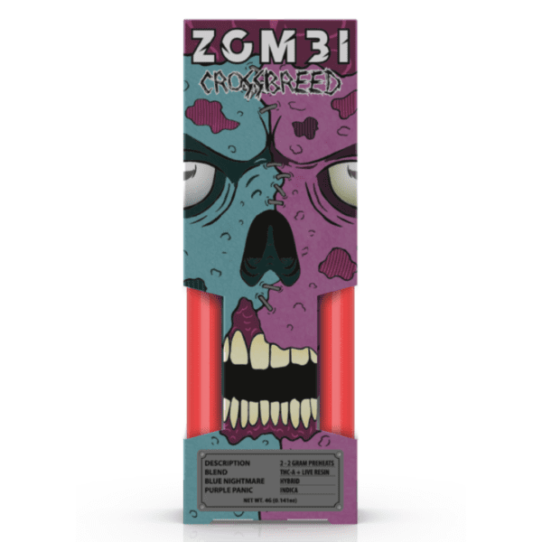 zombi crossbreed disposable 4g blue nightmare purple panic