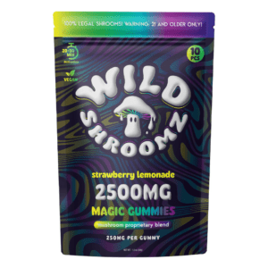 wild shroomz magic gummies 2500mg strawberry lemonade