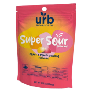 URB D8 D9 D10 Super Sour Gummies 750mg