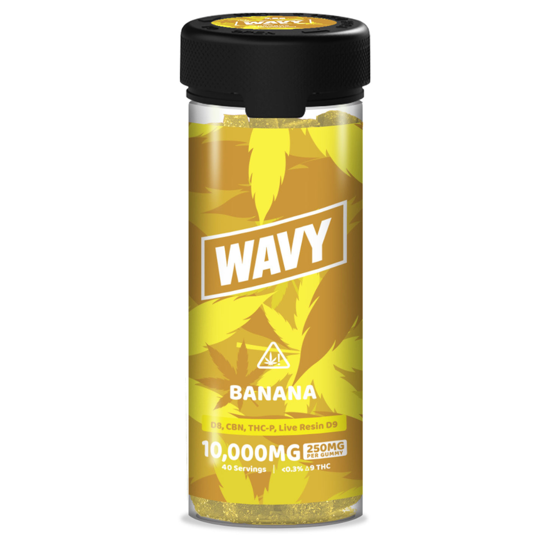 Shop Wavy Live Resin Gummies 10000mg D8 Gas
