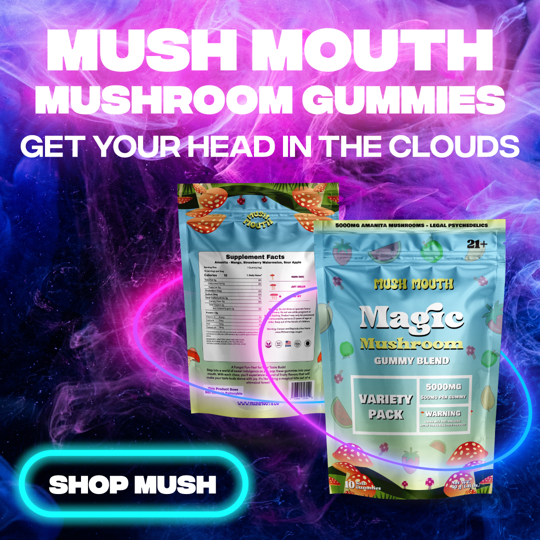 Try D8 Gas New Mush Mouth Gummies