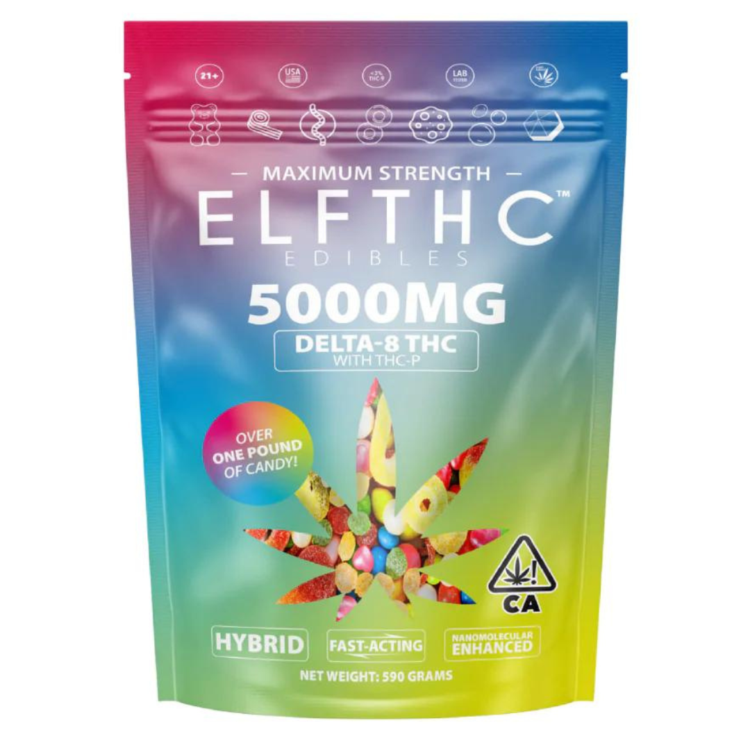 ELF THC D8 THC-P Party Pack Gummies 5000mg