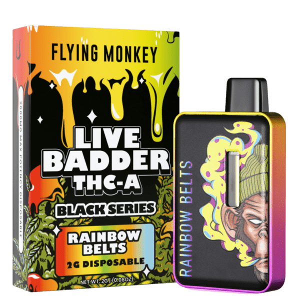 Flying Monkey Live Badder THC-A Black Series Disposable