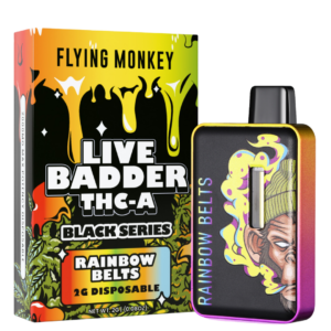 Flying Monkey Live Badder THC-A Black Series Disposable