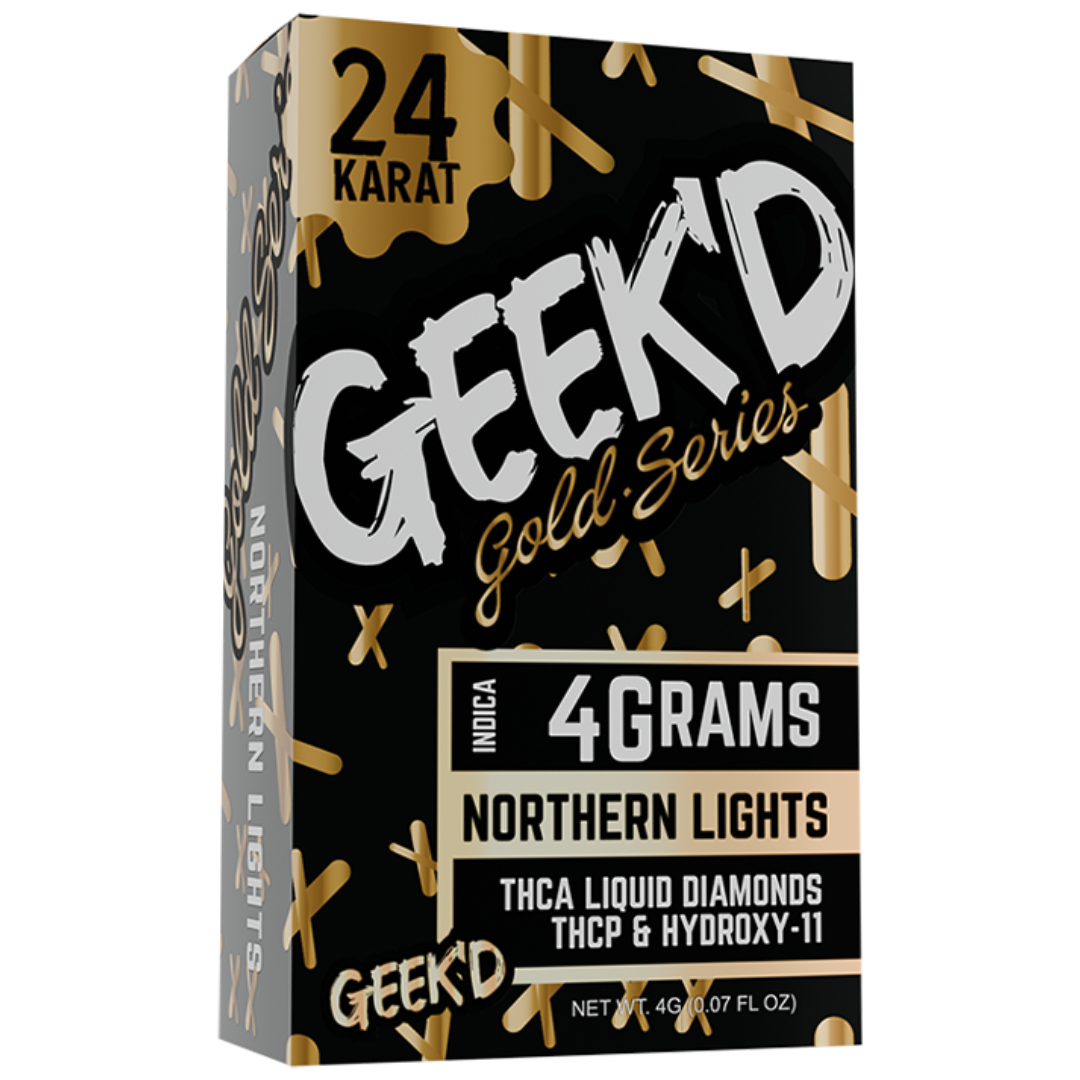 Geek'd 24K Gold Series Disposable Northern Lights