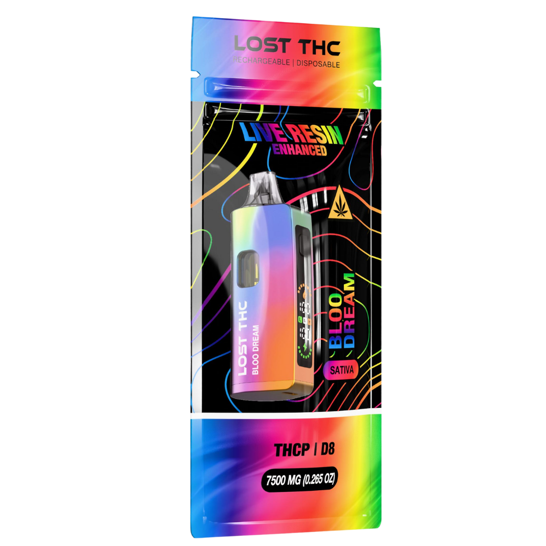 Lost THC Rainbow V2 D8 THC-P Disposable Vape 7.5G - Image 4