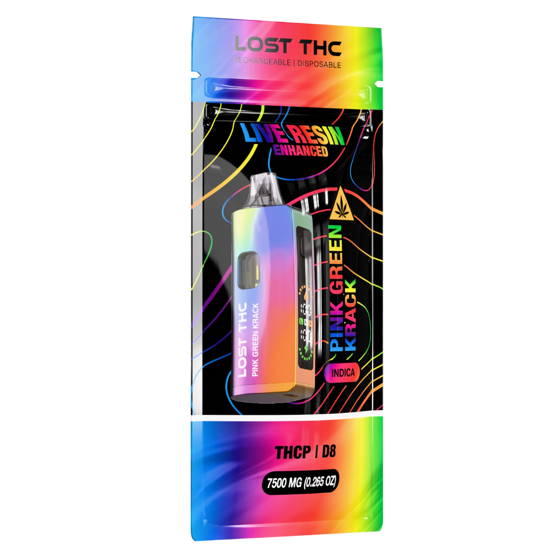 Lost THC Rainbow V2 D8 THC-P Disposable Vape 7.5G - Image 8