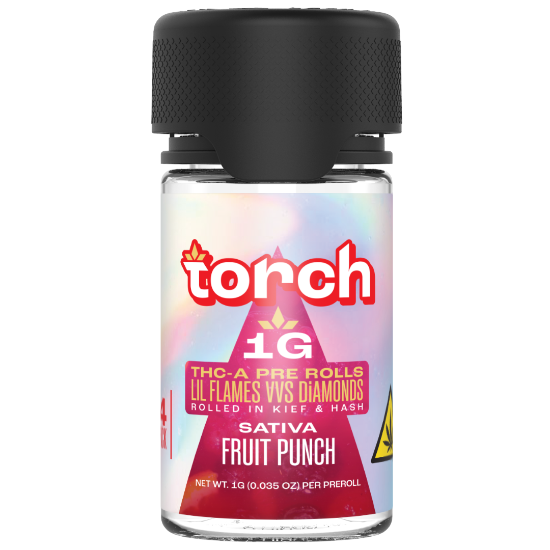 Torch THC-A Lil Flames VVS Diamonds Pre-Rolls 4G | 4ct - Image 4