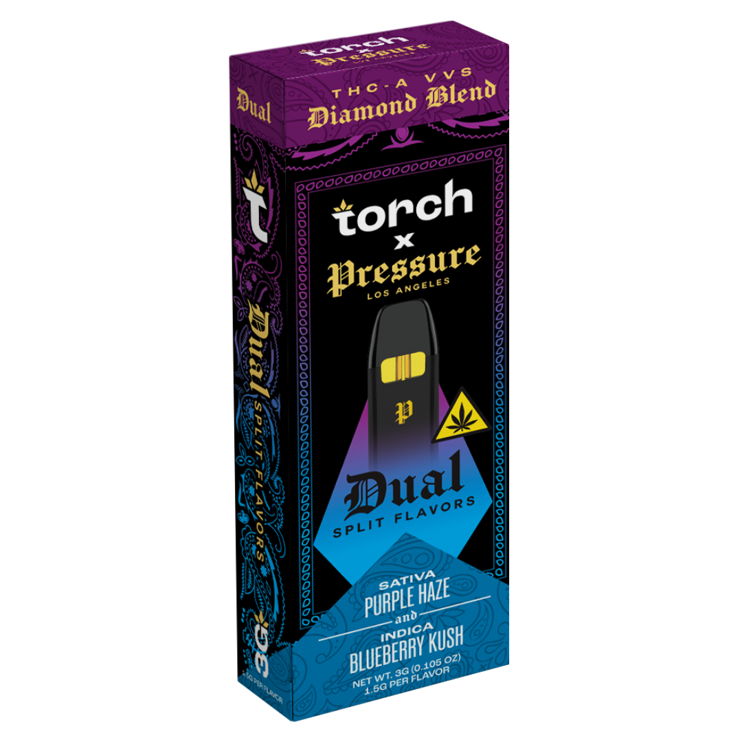 Torch x Pressure THC-A Diamond Blend Dual Disposable 3G - Image 4