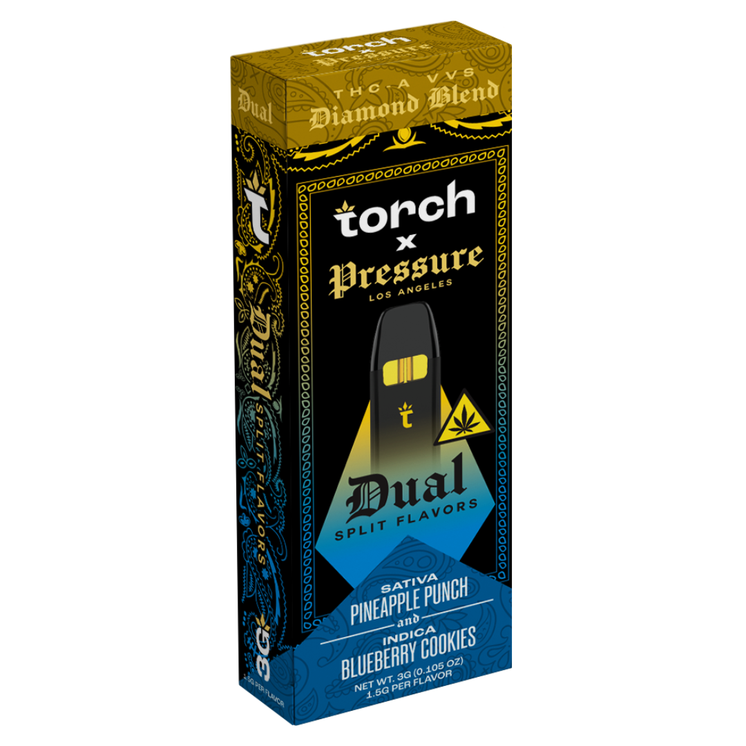 Torch x Pressure THC-A Diamond Blend Dual Disposable 3G - Image 6