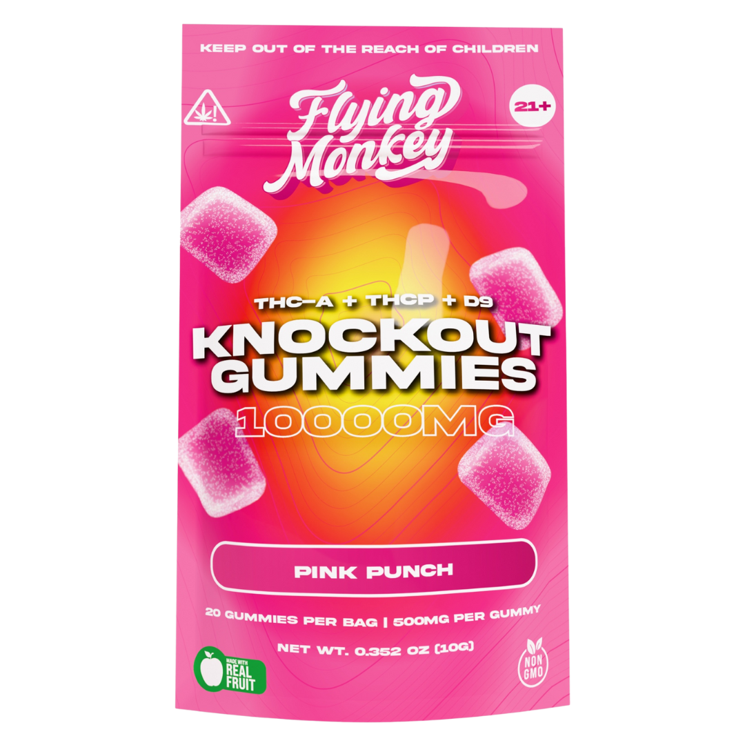 Flying Monkey Knockout Blend Gummies 10000MG