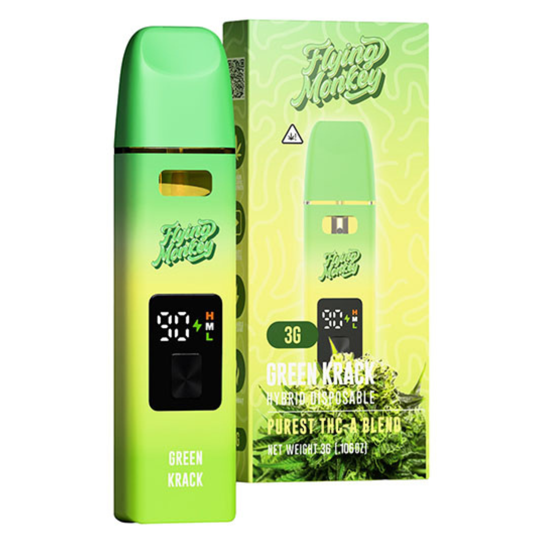 Flying Monkey Purest THC-A Blend Disposable Vape 3G - Image 5