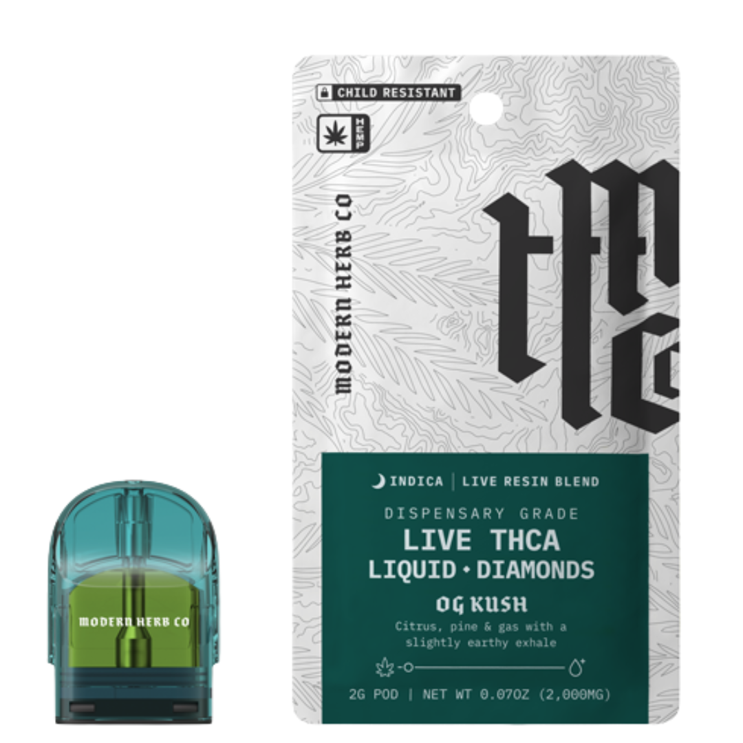 Modern Herb Co Live THC-A Liquid Diamonds Pod Refill 2G - Image 4
