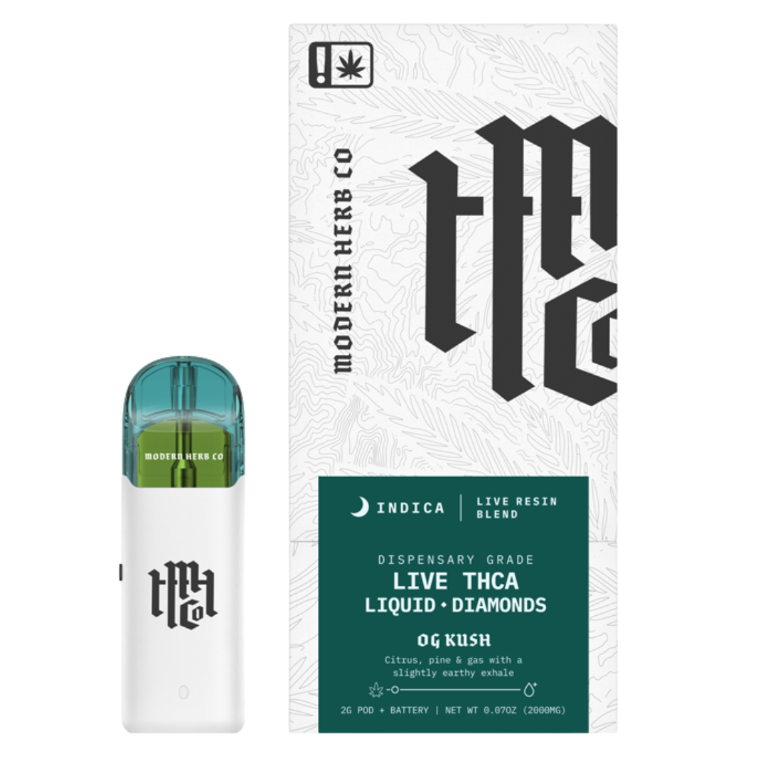Modern Herb Co Live THC-A Liquid Diamonds Pod Kit 2G - Image 3
