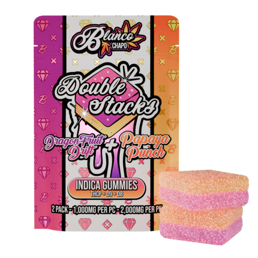 Chapo Blanco Double Stacks Gummies 2000MG | 2pk - Image 5