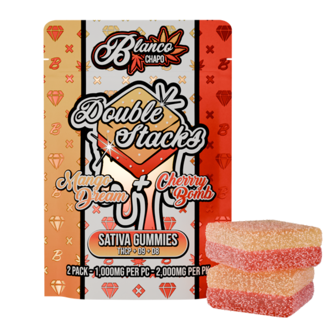 Chapo Blanco Double Stacks Gummies 2000MG | 2pk - Image 3