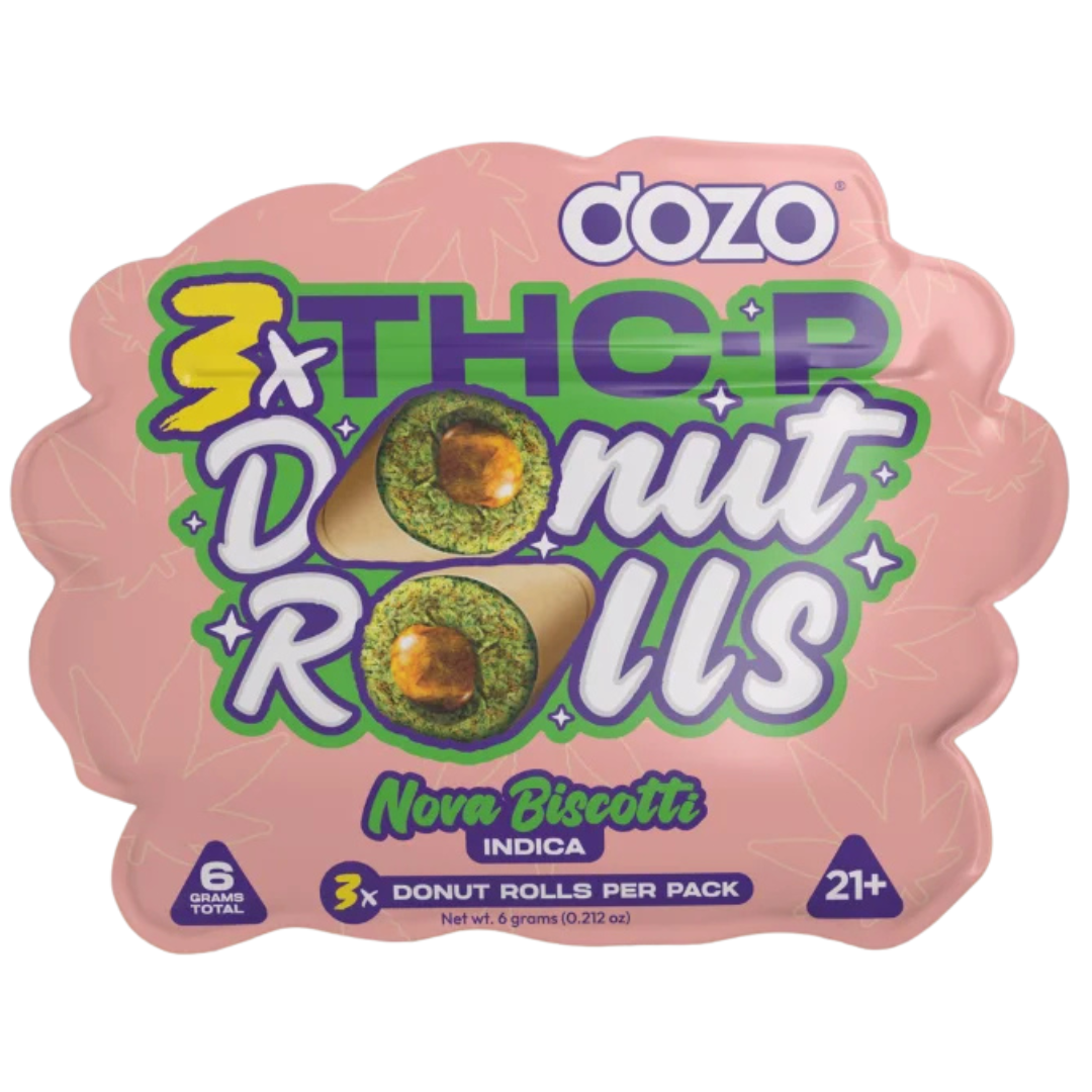 Dozo 3x THC-P Donut Rolls Pre-Rolls 2G | 3ct - Image 3